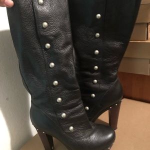 UGG Cosima Leather Heel Boots